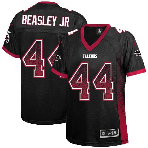 Nike Falcons #44 Vic Beasley Jr Black Alternate Women's Stitched NFL Elite Drift Fashion Jersey
